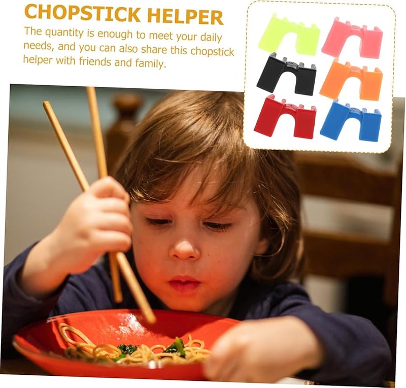 6Pcs Reusable Chopstick Training Clips For Beginners Adults Slip Design Lightweight Portable - Image 2